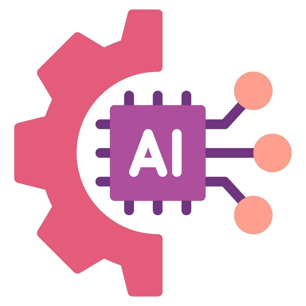 ai and automation icon vector